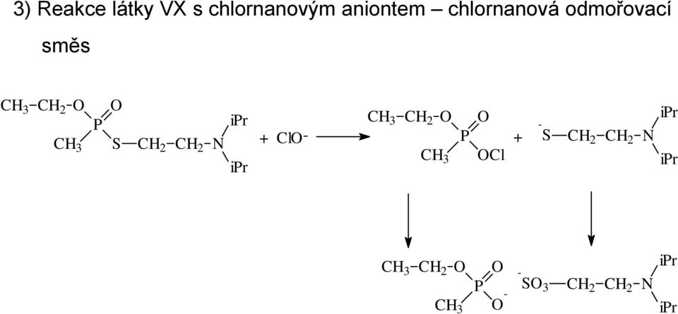 ipr + ClO- CH 3 CH 2 O O P + - S CH 2 CH 2 N CH 3 OCl