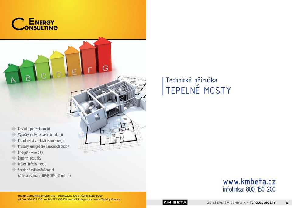 OPŽP, OPPI, Panel ) www.kmbeta.cz infolinka: 800 150 200 Energy Consulting Service, s.r.o. Alešova 21, 370 01 České Budějovice tel.