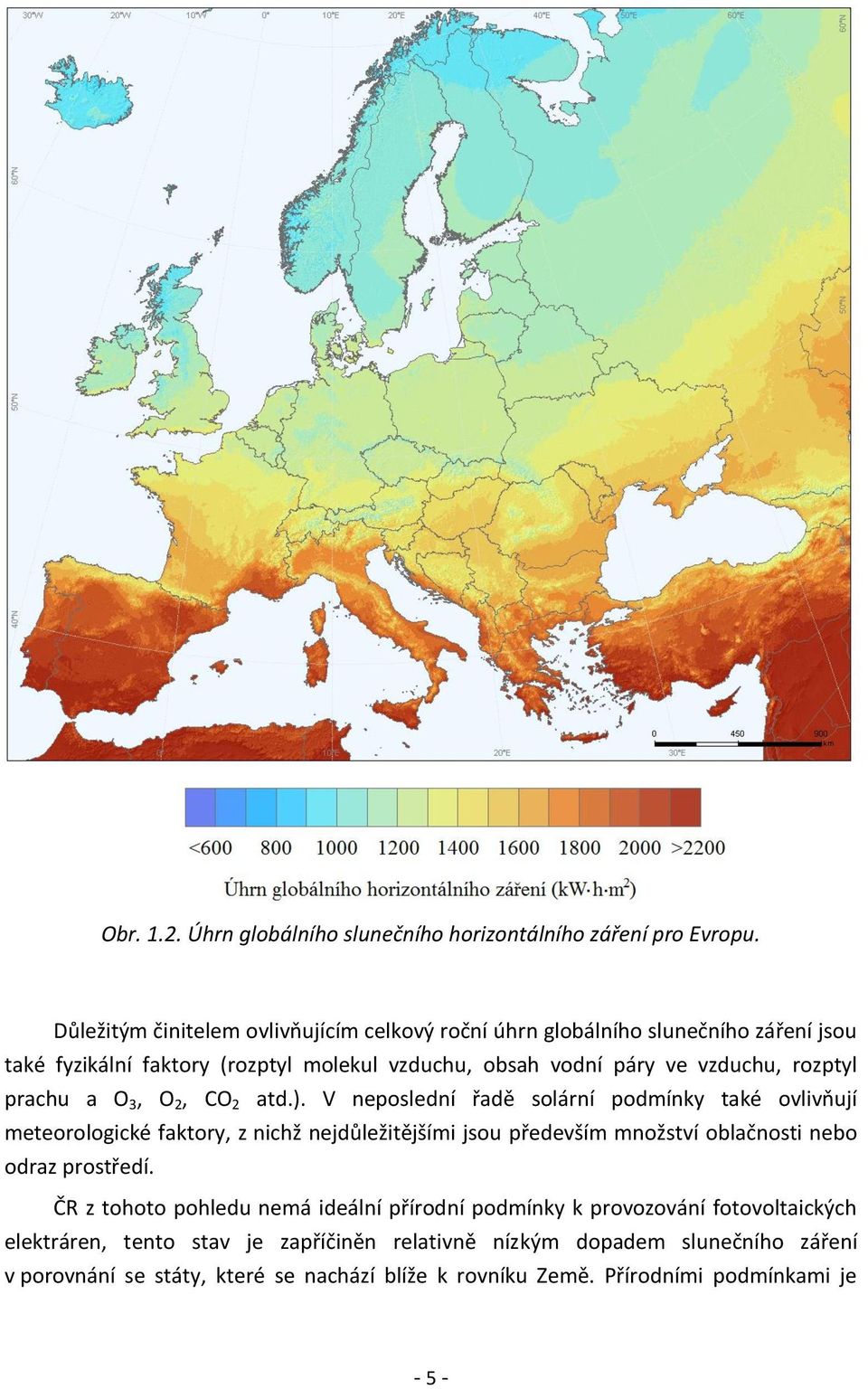 rozptyl prachu a O 3, O 2, CO 2 atd.).