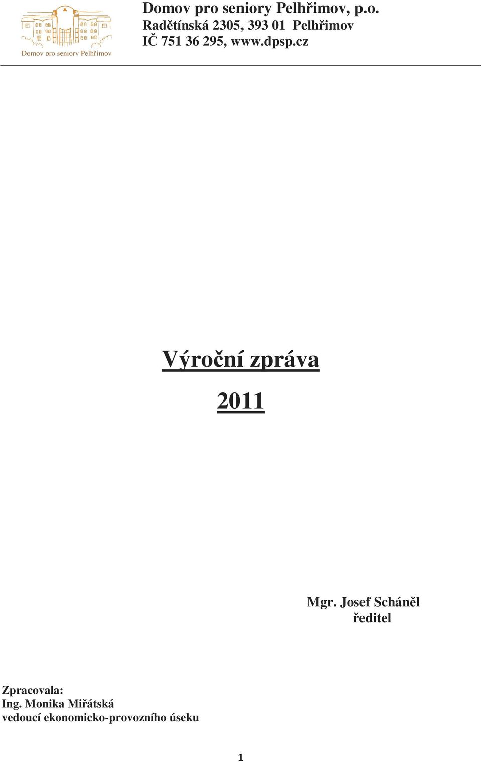 cz Výroční zpráva 2011 Mgr.