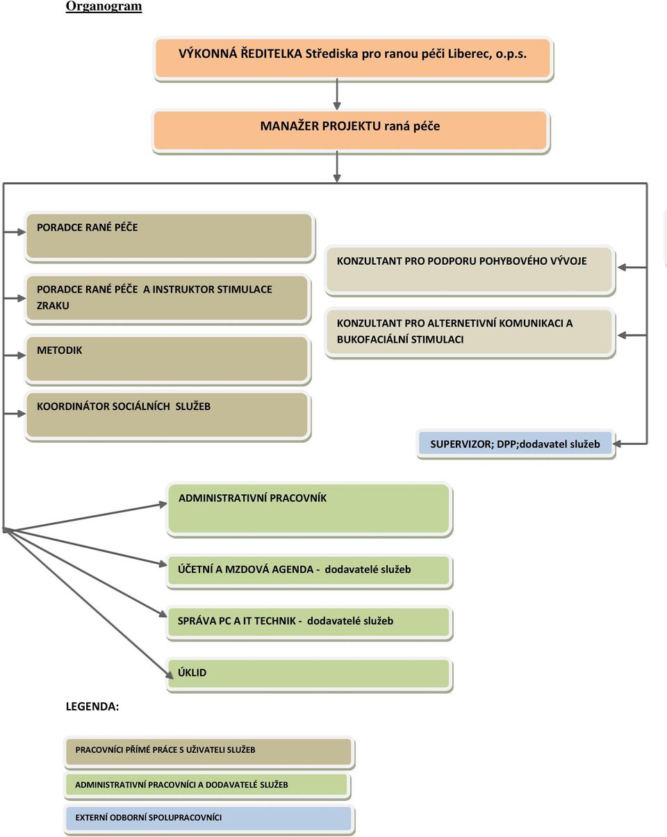 MANAŽER PROJEKTU raná péče PORADCE RANÉ PÉČE KONZULTANT PRO PODPORU POHYBOVÉHO VÝVOJE PORADCE RANÉ PÉČE A INSTRUKTOR STIMULACE ZRAKU METODIK
