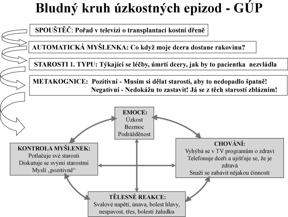 Negativní - Nedokáţu to zastavit! Já se z těch starostí zblázním!