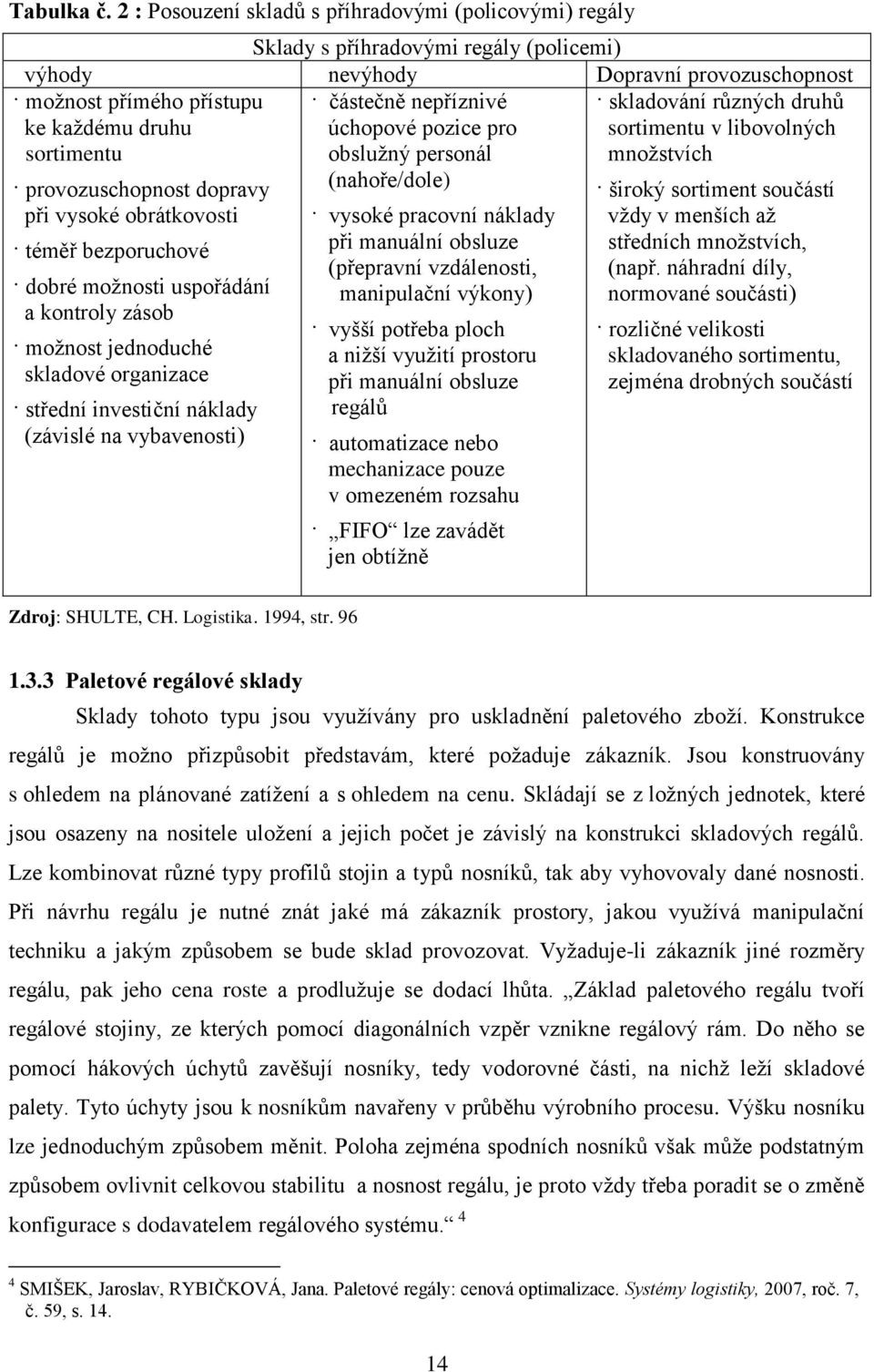 skladování různých druhů sortimentu v libovolných mnoţstvích provozuschopnost dopravy při vysoké obrátkovosti téměř bezporuchové dobré moţnosti uspořádání a kontroly zásob moţnost jednoduché skladové