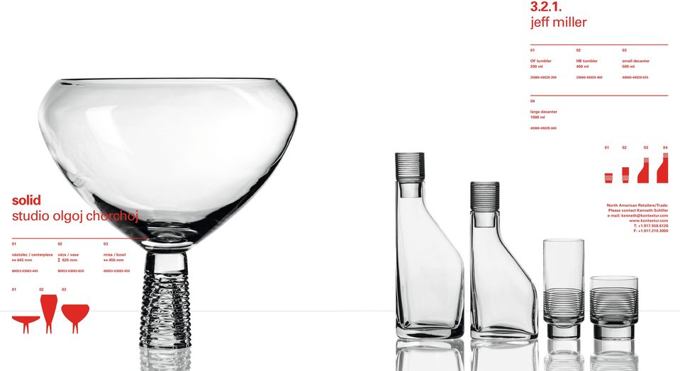 large decanter 1000 ml 40060-499-0 solid studio olgoj chorchoj North American Retailers/Trade: Please contact