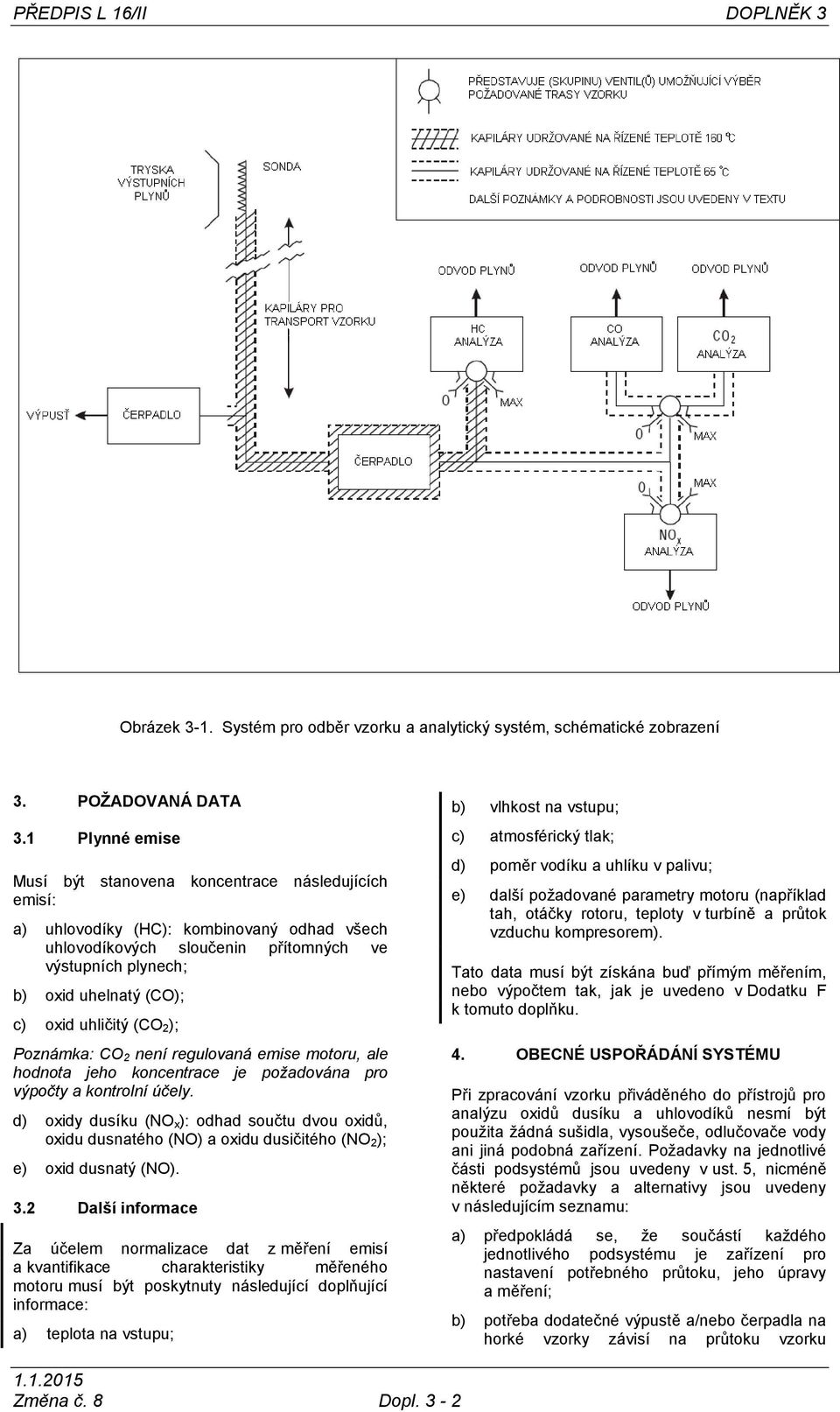 oxid uhličitý (CO 2); Poznámka: CO 2 není regulovaná emise motoru, ale hodnota jeho koncentrace je požadována pro výpočty a kontrolní účely.