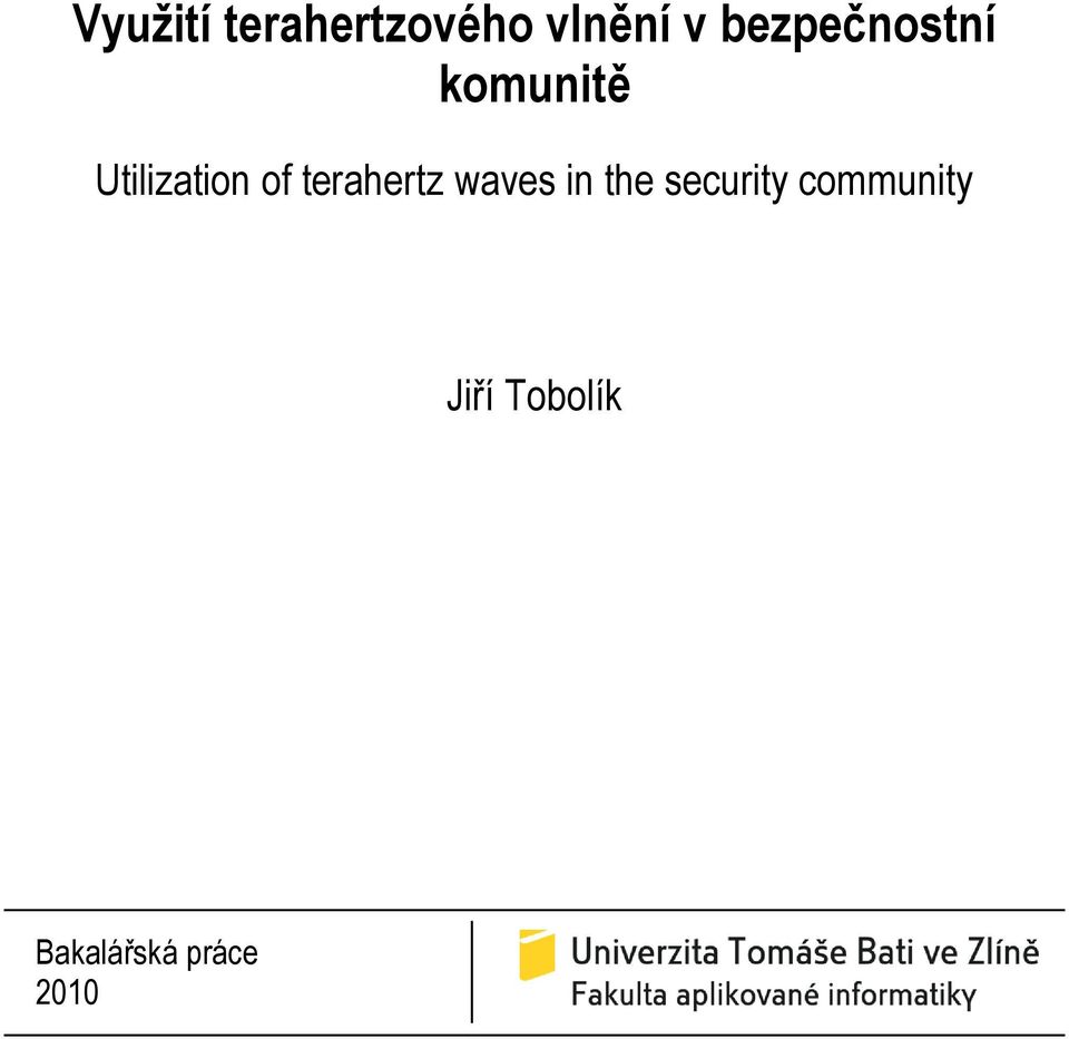 terahertz waves in the security