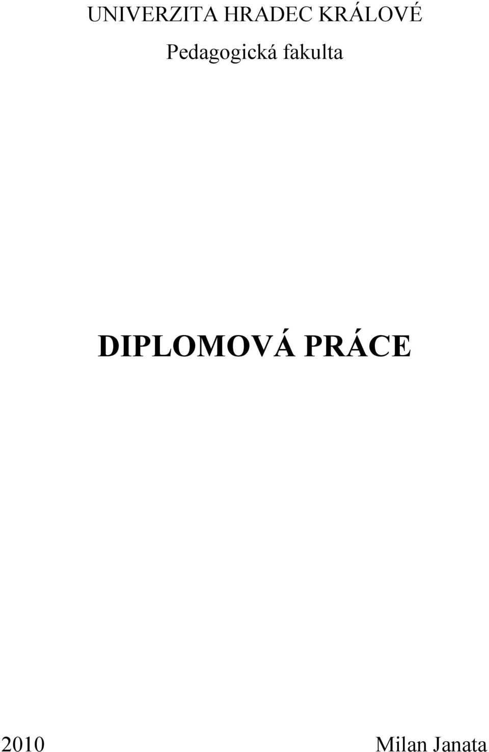 fakulta DIPLOMOVÁ