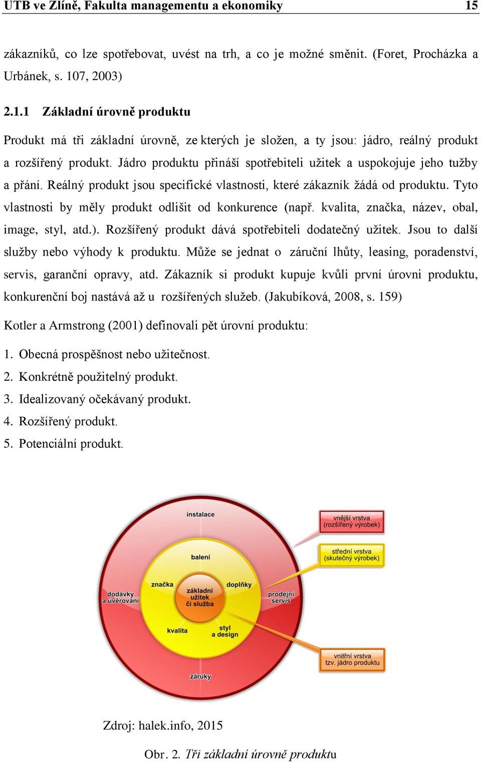 Tyto vlastnosti by měly produkt odlišit od konkurence (např. kvalita, značka, název, obal, image, styl, atd.). Rozšířený produkt dává spotřebiteli dodatečný užitek.