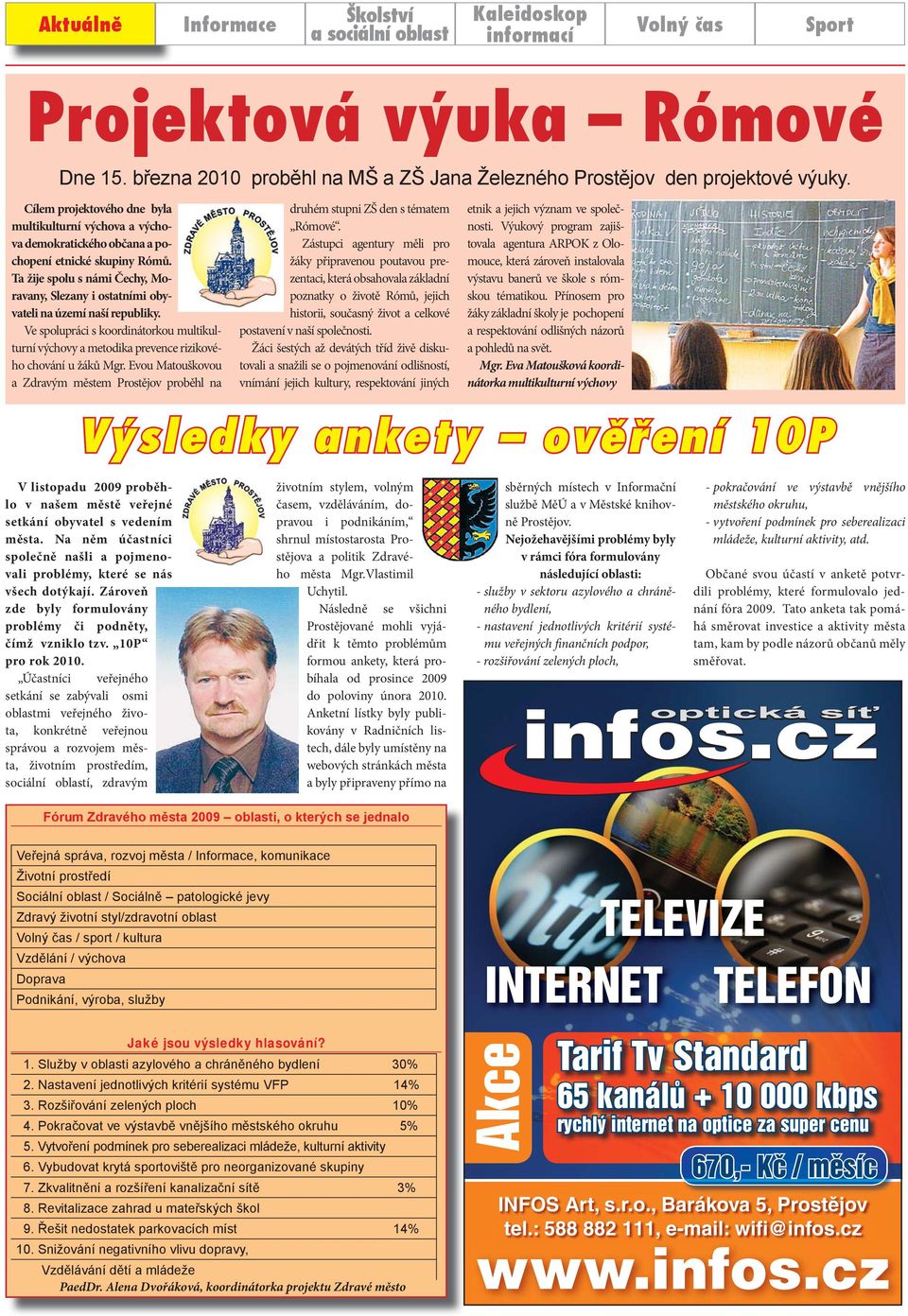 Ve spoluprci s koordintorkou multikulturní výchovy metodik prevence rizikového chovní u žků Mgr. Evou Mtouškovou Zdrvým městem Prostějov proběhl n druhém stupni ZŠ den s témtem Rómové.