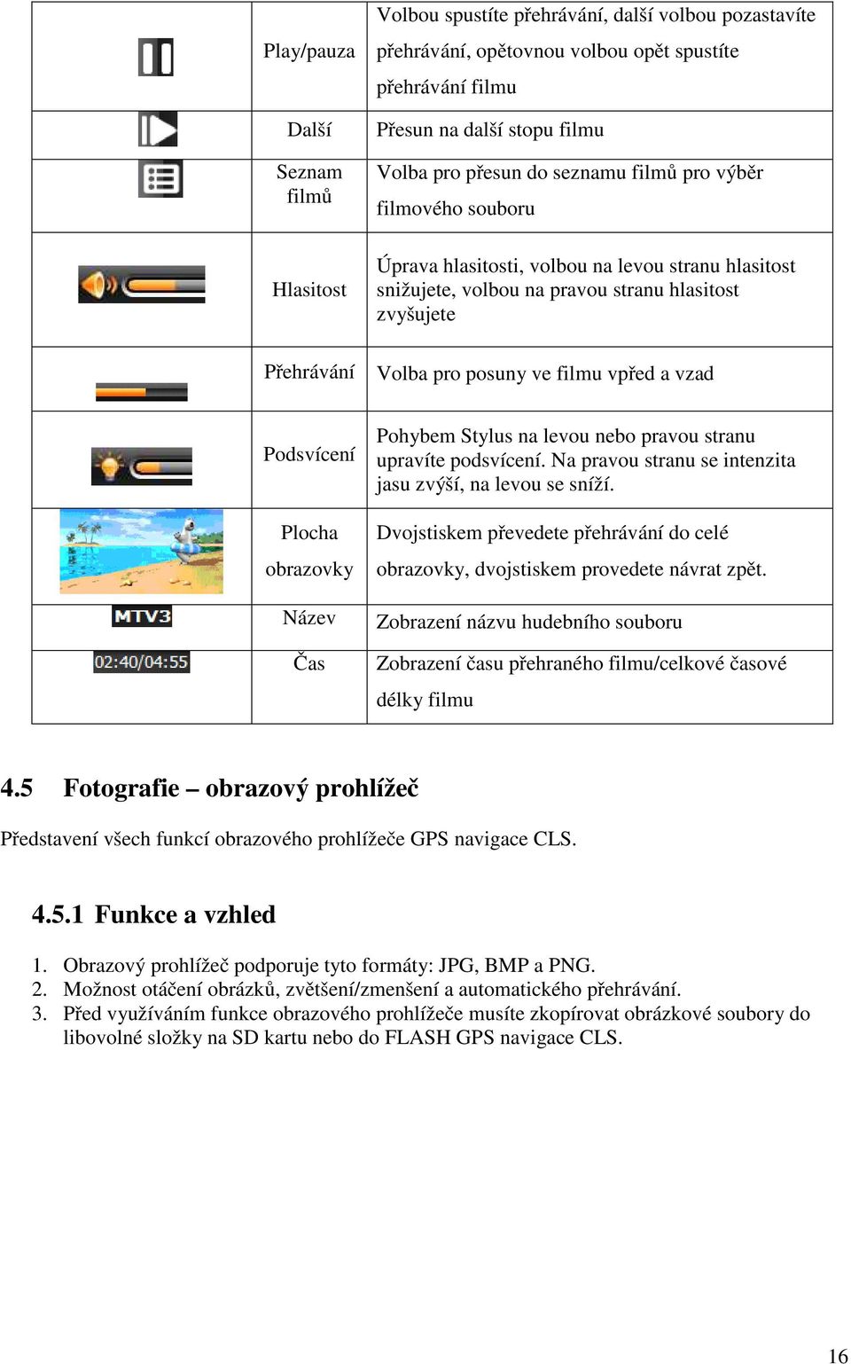 vzad Podsvícení Plocha obrazovky Název Čas Pohybem Stylus na levou nebo pravou stranu upravíte podsvícení. Na pravou stranu se intenzita jasu zvýší, na levou se sníží.