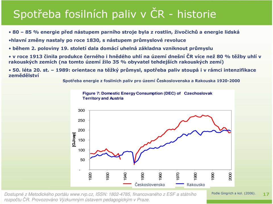 století dala domácí uhelná základna vzniknout průmyslu v roce 1913 činila produkce černého i hnědého uhlí na území dnešní ČR více než 80 % těžby uhlí v rakouských zemích (na tomto území žilo 35 %