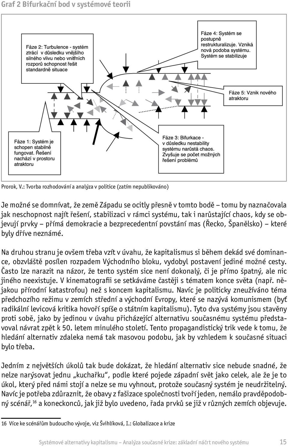 rámci systému, tak i narůstající chaos, kdy se objevují prvky přímá demokracie a bezprecedentní povstání mas (Řecko, Španělsko) které byly dříve neznámé.