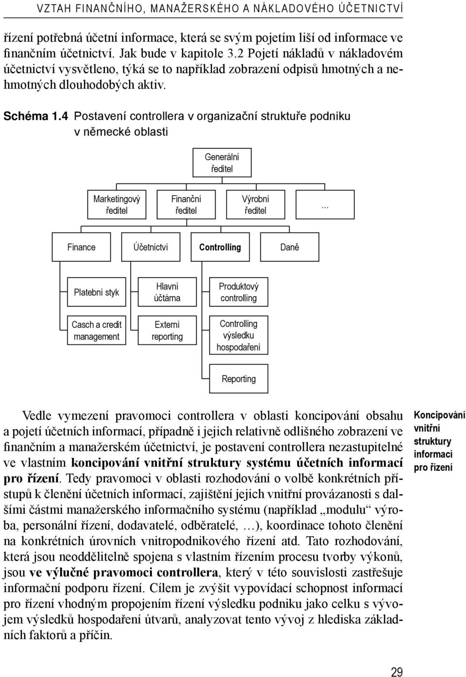 4 Postavení controllera v organizační struktuře podniku v německé oblasti Generální Marketingový Finanční Výrobní Finance Účetnictví Controlling Daně Platební styk Hlavní účtárna Produktový