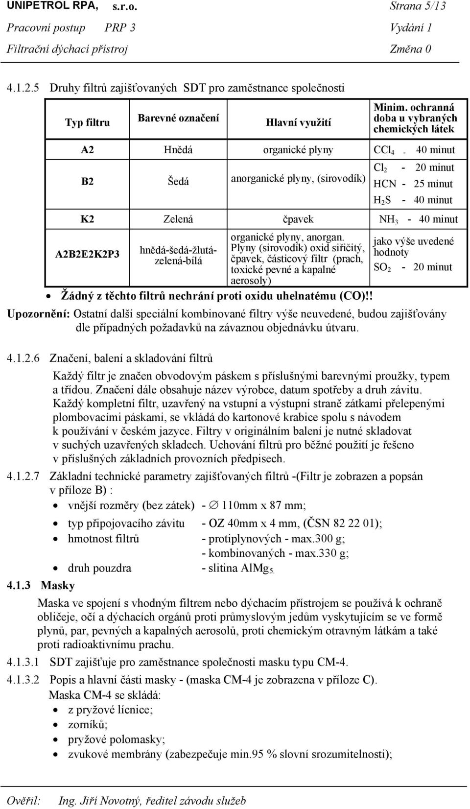 organické plyny, anorgan.