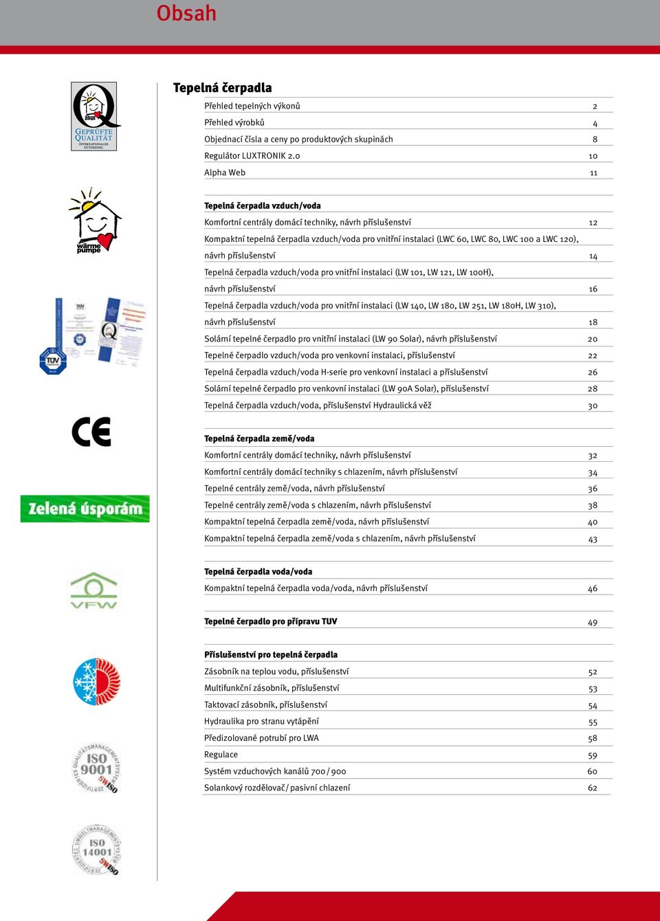 příslušenství 14 vzduch/voda pro vnitřní instalaci (LW 101, LW 121, LW 100H), návrh příslušenství 16 vzduch/voda pro vnitřní instalaci (LW 140, LW 180, LW 251, LW 180H, LW 310), návrh příslušenství