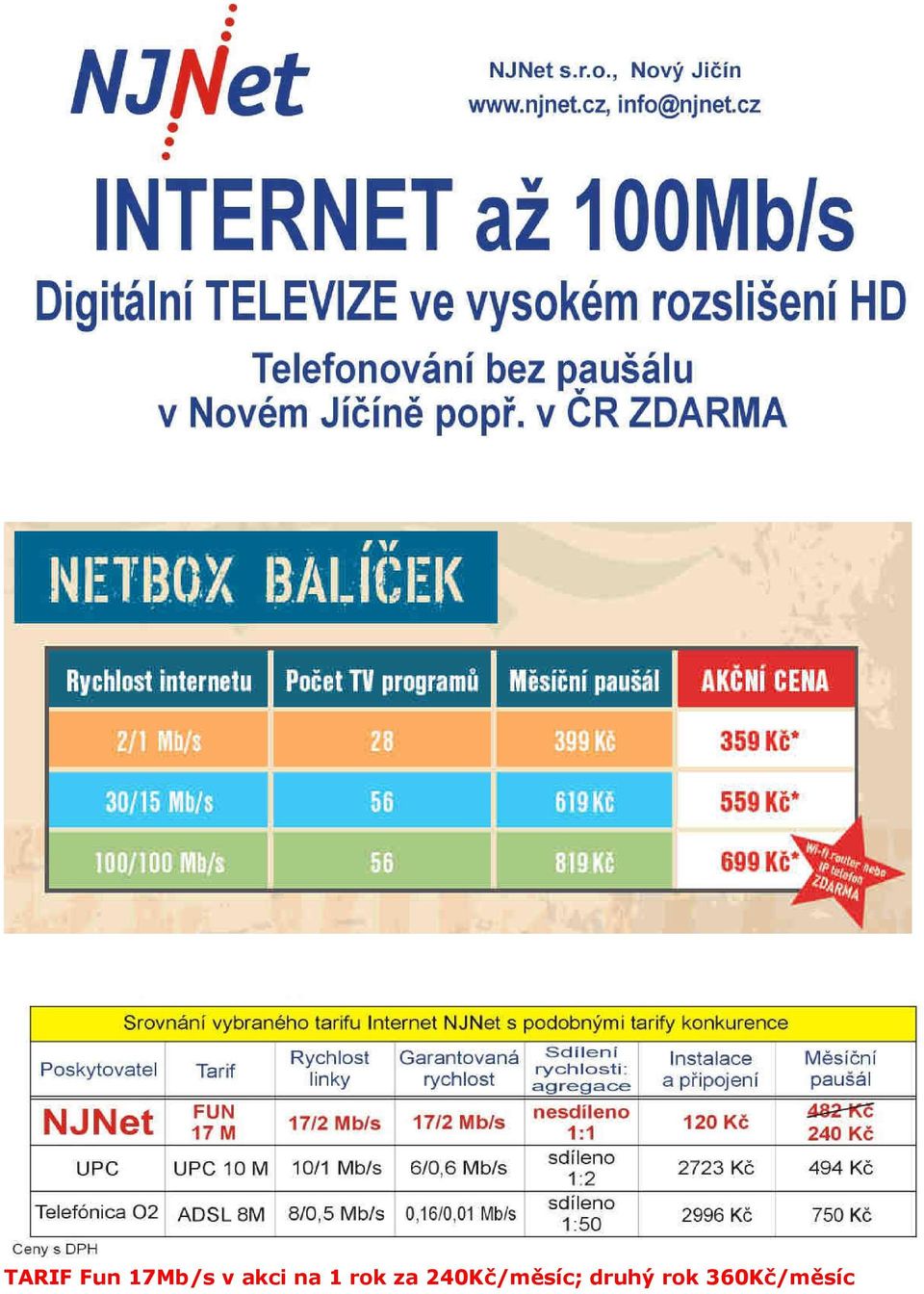 za 240Kč/měsíc;