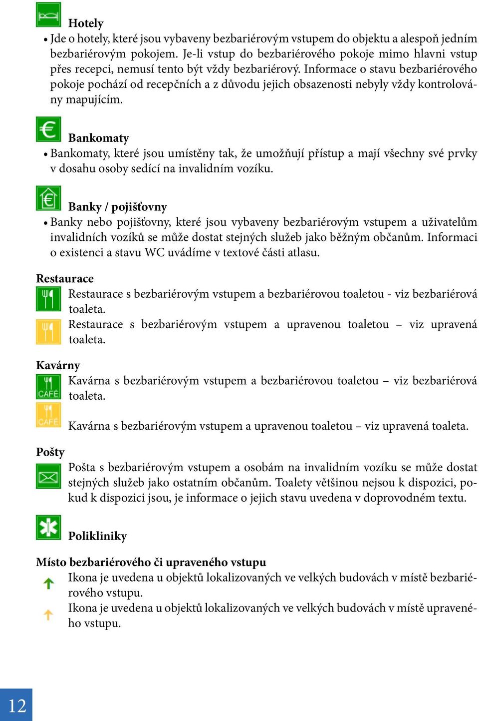 Informace o stavu bezbariérového pokoje pochází od recepčních a z důvodu jejich obsazenosti nebyly vždy kontrolovány mapujícím.