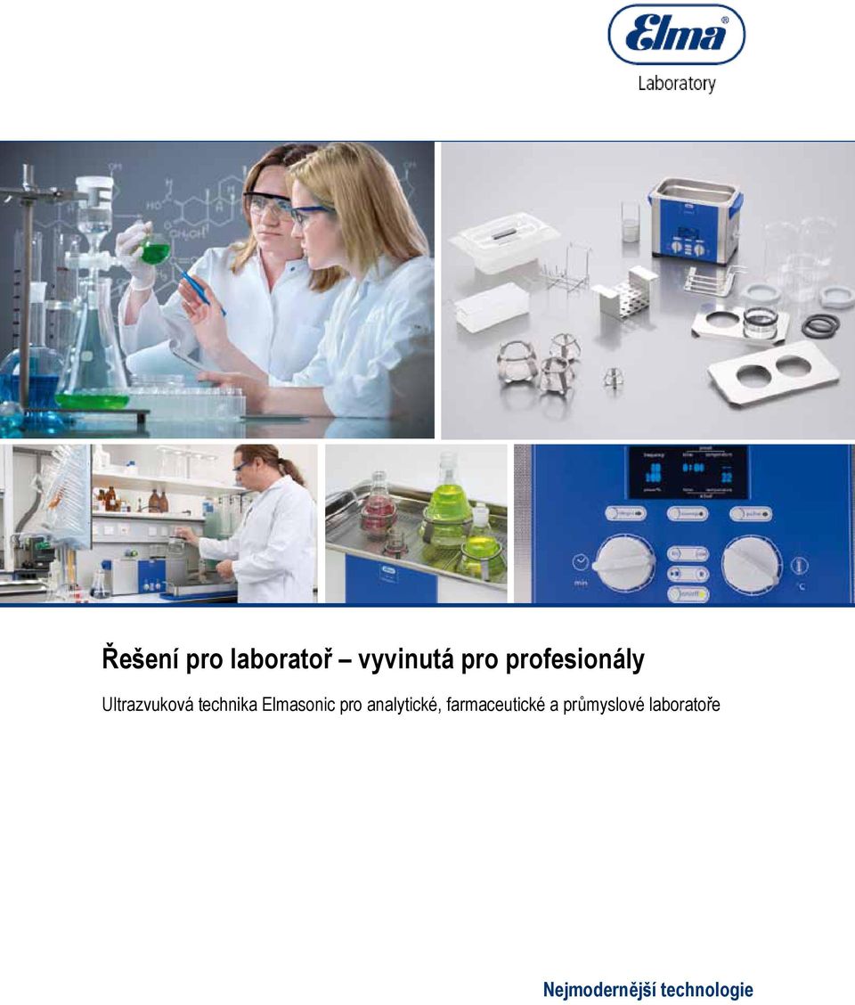 Elmasonic pro analytické, farmaceutické