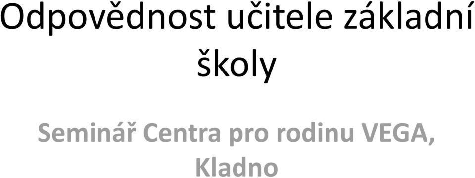 školy Seminář