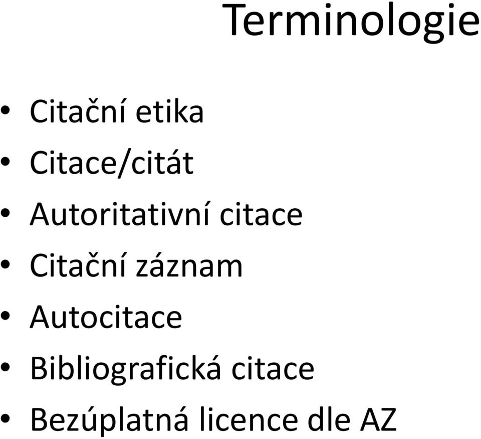 Citační záznam Autocitace