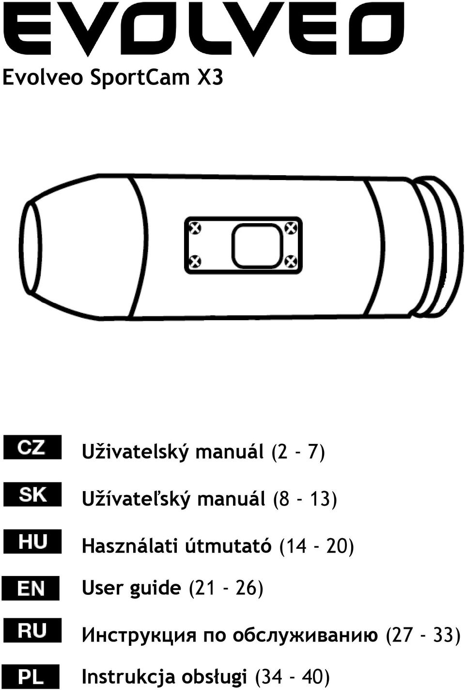 útmutató (14-20) User guide (21-26)