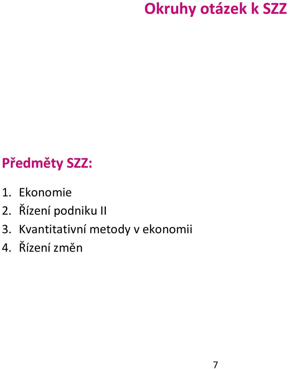 Řízení podniku II 3.