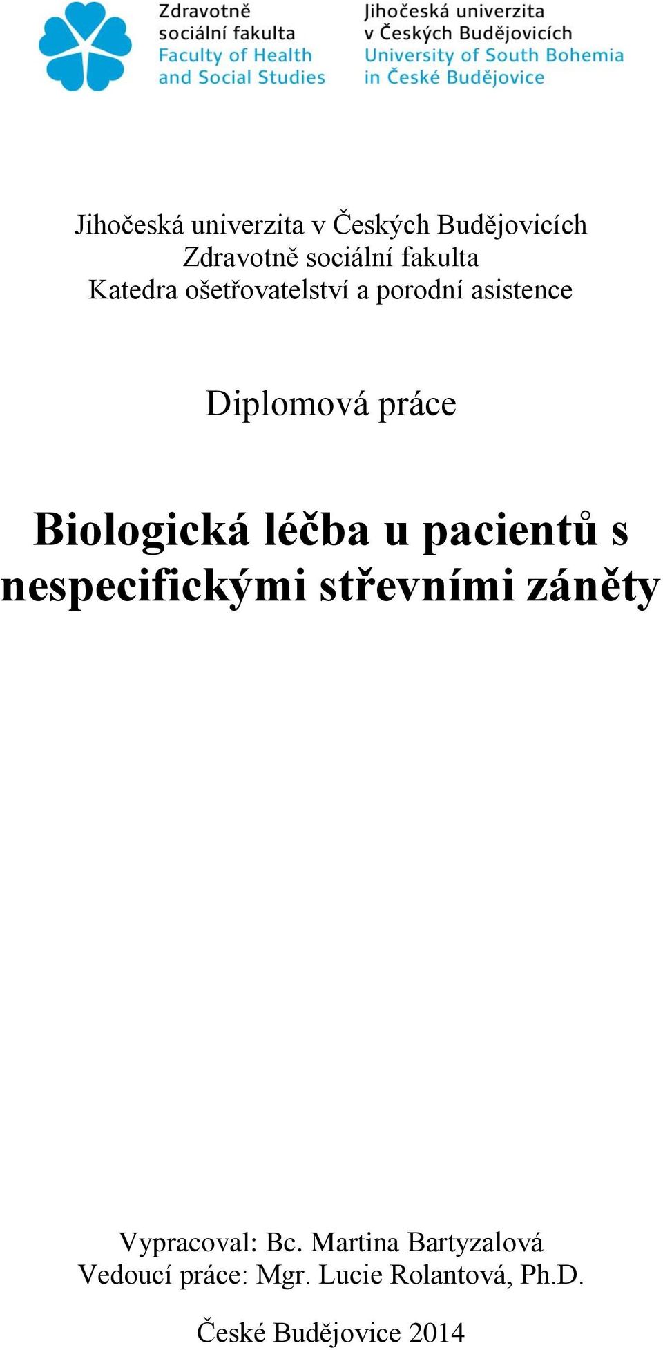 léčba u pacientů s nespecifickými střevními záněty Vypracoval: Bc.