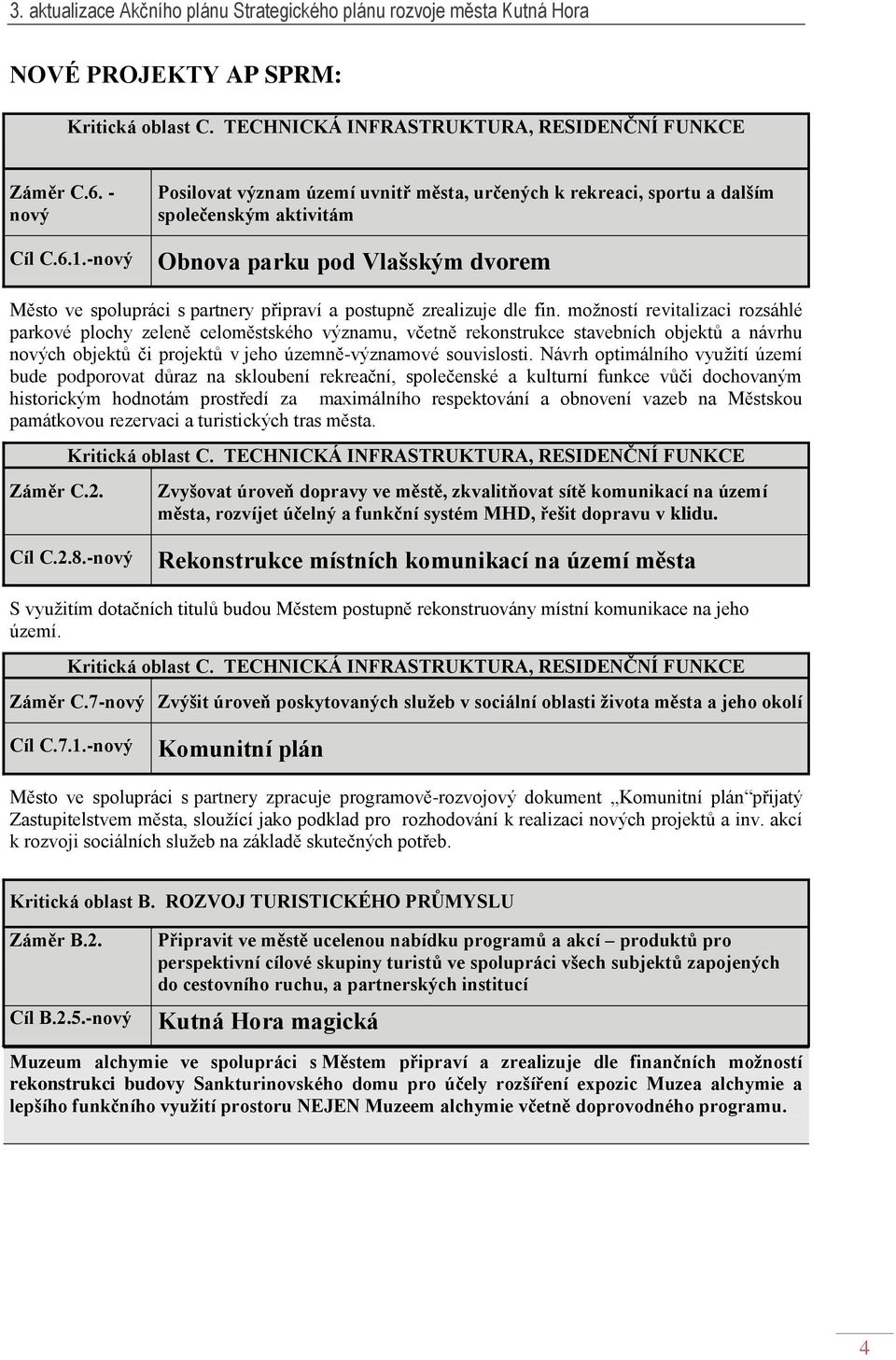 dle fin. moţností revitalizaci rozsáhlé parkové plochy zeleně celoměstského významu, včetně rekonstrukce stavebních objektů a návrhu nových objektů či projektů v jeho územně-významové souvislosti.