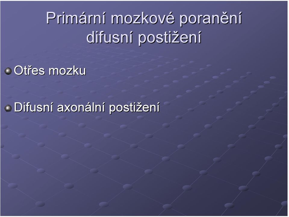 postižen ení Otřes