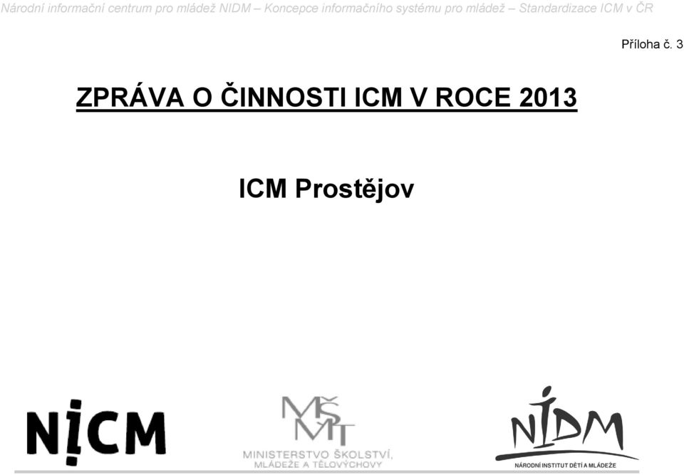 ČINNOSTI ICM V