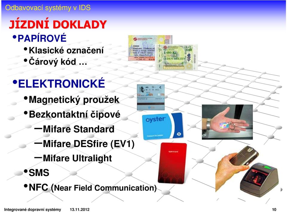 Standard Mifare DESfire (EV1) Mifare Ultralight SMS NFC