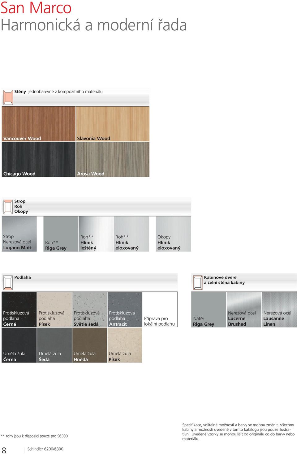 Světle šedá Antracit Příprava pro lokální podlahu Nátěr Riga Grey Lucerne Brushed Lausanne Linen Umělá žula Umělá žula Umělá žula Černá Šedá Hnědá Umělá žula Písek ** rohy jsou k dispozici pouze pro