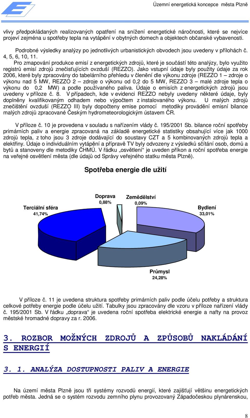 Pro zmapování produkce emisí z energetických zdrojů, které je součástí této analýzy, bylo využito registrů emisí zdrojů znečisťujících ovzduší (REZZO).