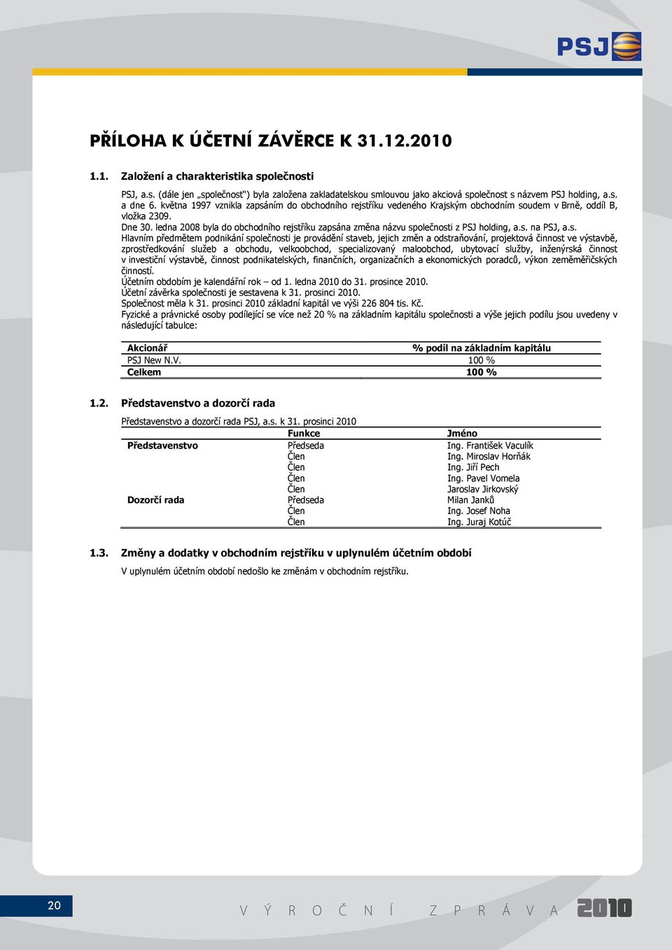 kvtna 1997 vznikla zapsáním do obchodního rejstíku vedeného Krajským obchodním soudem v Brn, oddíl B, vložka 2309. Dne 30.