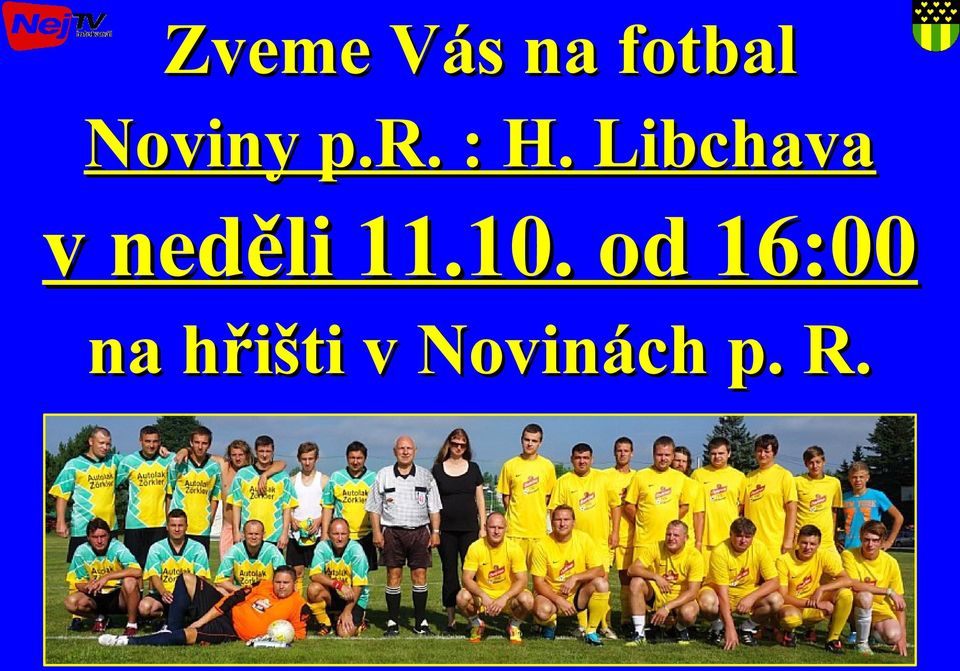 Libchava v neděli 11.10.