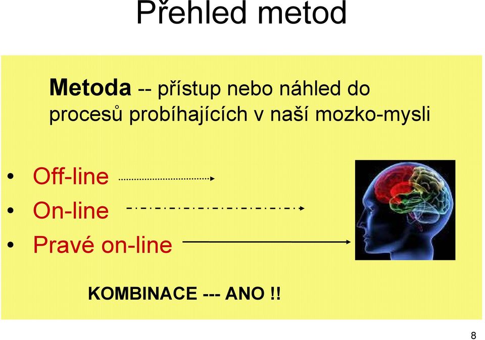 probíhajících v naší mozko-mysli