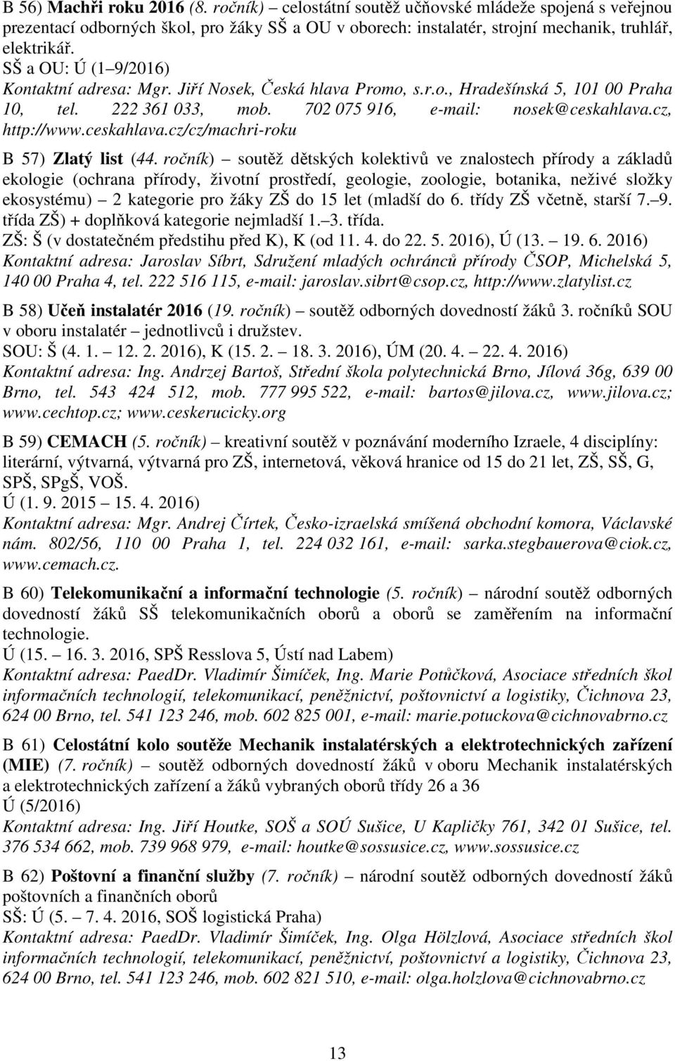 ceskahlava.cz/cz/machri-roku B 57) Zlatý list (44.