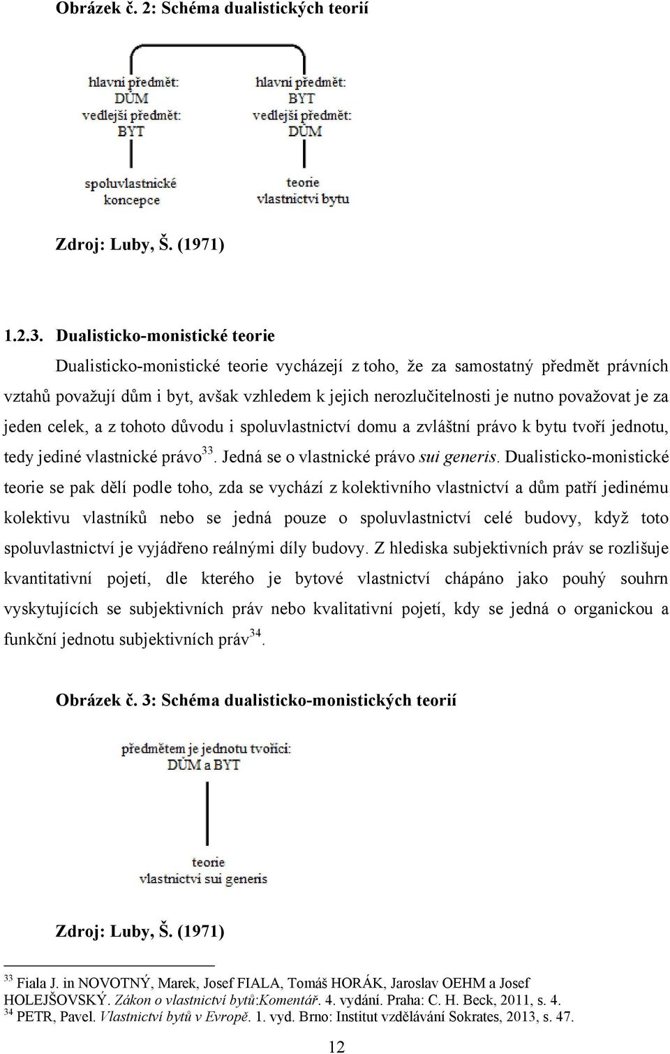 je za jeden celek, a z tohoto důvodu i spoluvlastnictví domu a zvláštní právo k bytu tvoří jednotu, tedy jediné vlastnické právo 33. Jedná se o vlastnické právo sui generis.