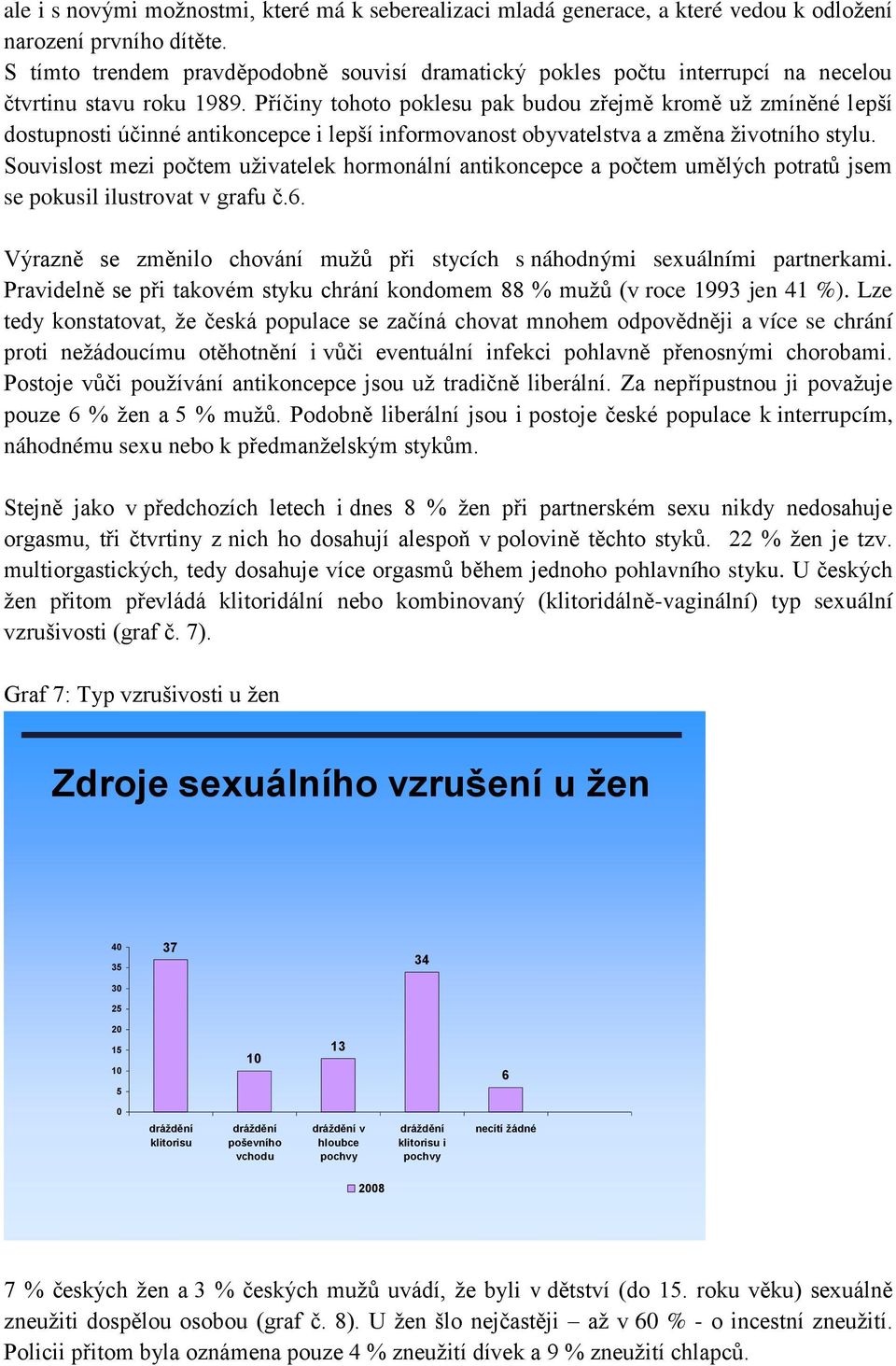 Příčiny tohoto poklesu pak budou zřejmě kromě už zmíněné lepší dostupnosti účinné antikoncepce i lepší informovanost obyvatelstva a změna životního stylu.