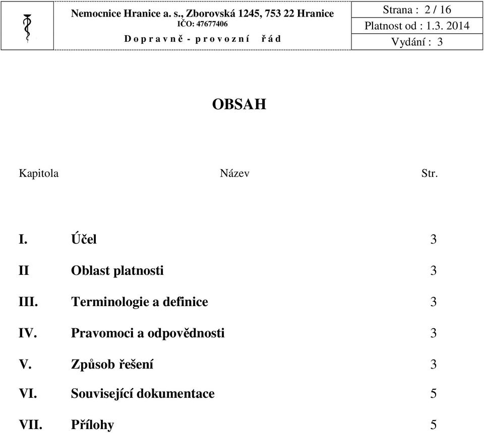 Terminologie a definice 3 IV.