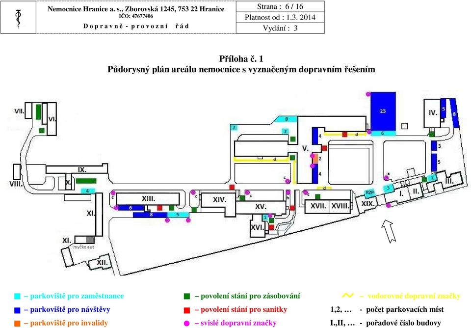 zaměstnance povolení stání pro zásobování vodorovné dopravní značky parkoviště pro