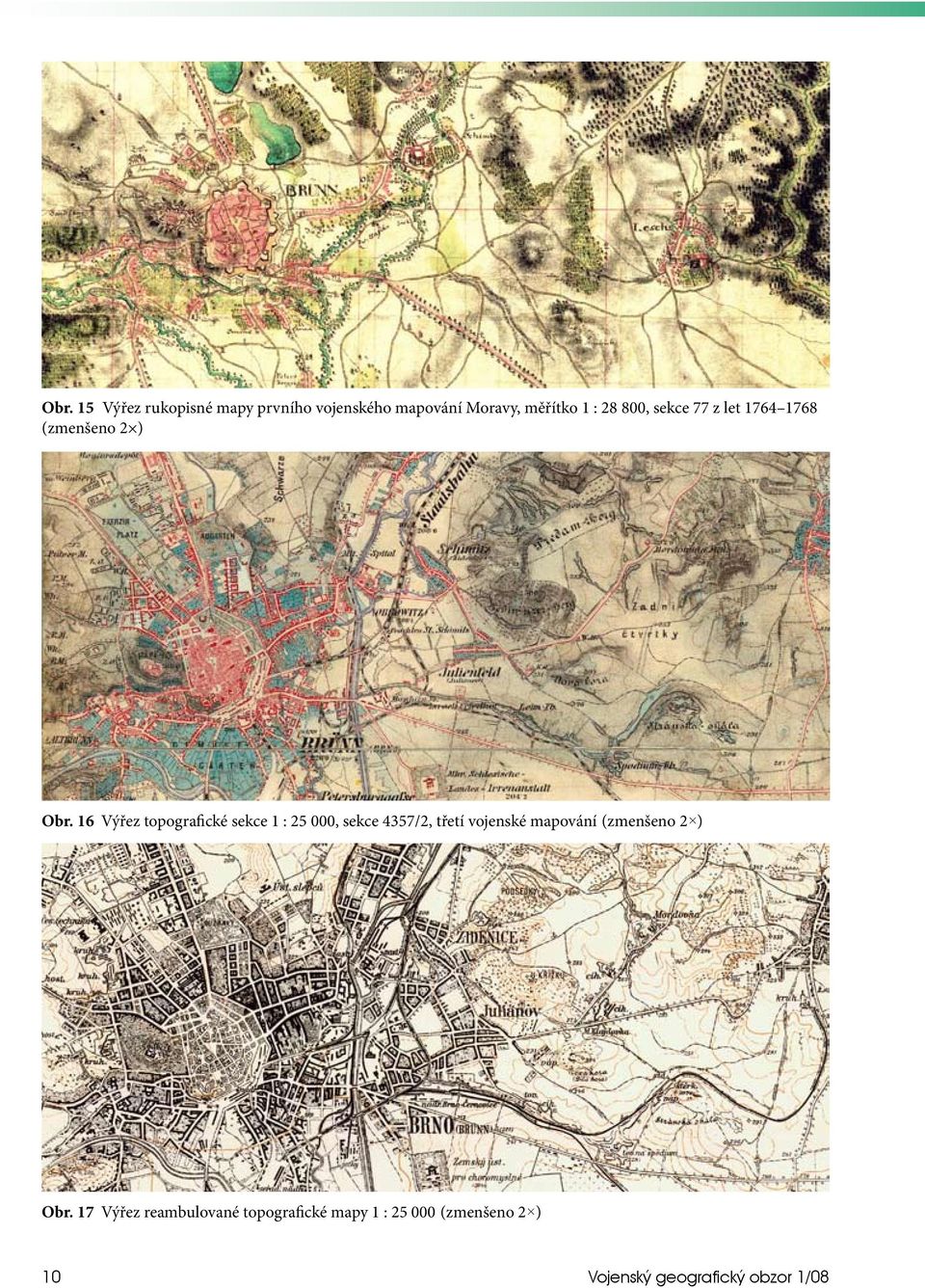 16 Výřez topografické sekce 1 : 25 000, sekce 4357/2, třetí vojenské mapování