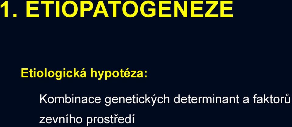 Kombinace genetických