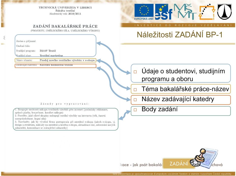 práce-název Název zadávající katedry Body zadání