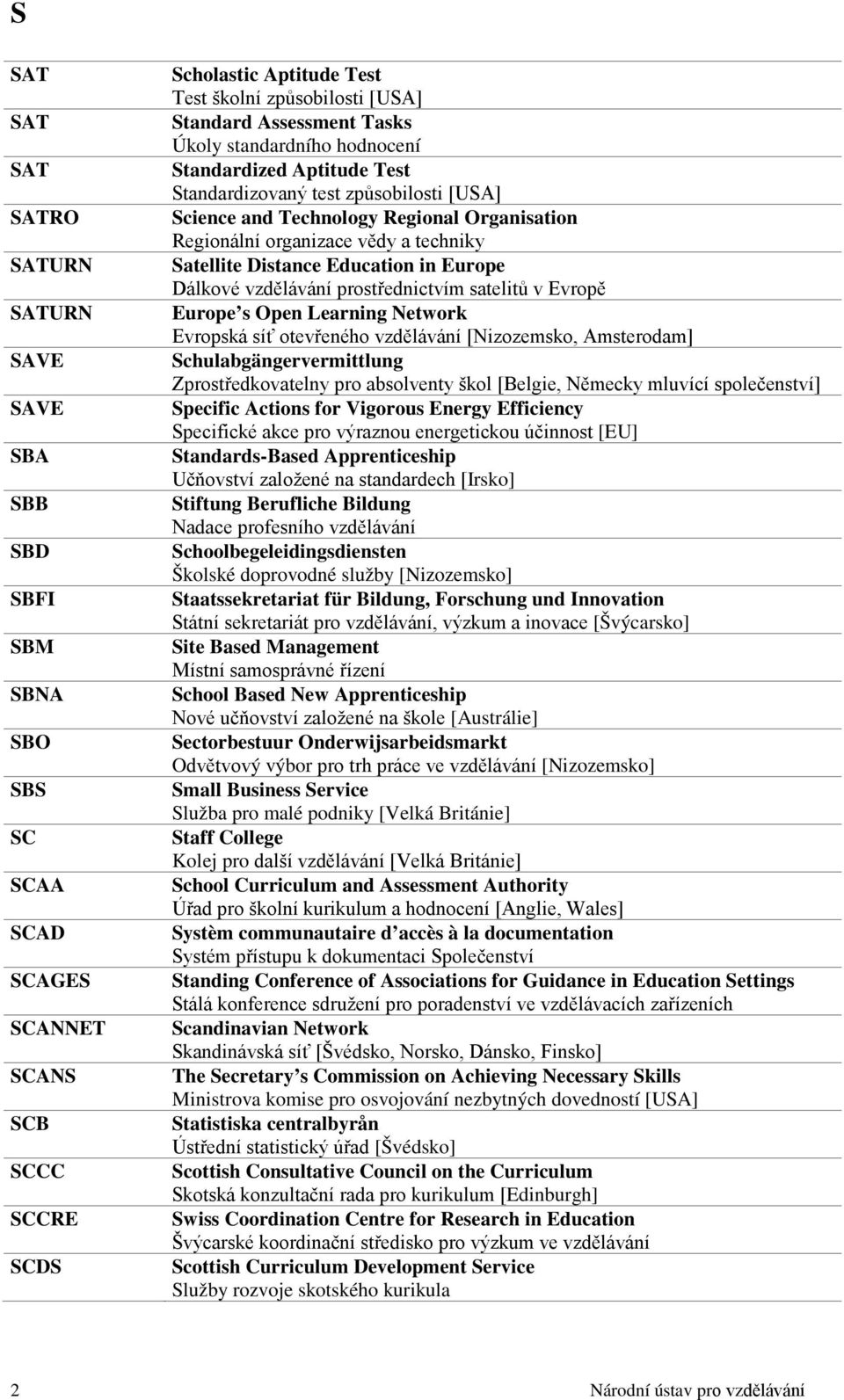 Satellite Distance Education in Europe Dálkové vzdělávání prostřednictvím satelitů v Evropě Europe s Open Learning Network Evropská síť otevřeného vzdělávání [Nizozemsko, Amsterodam]