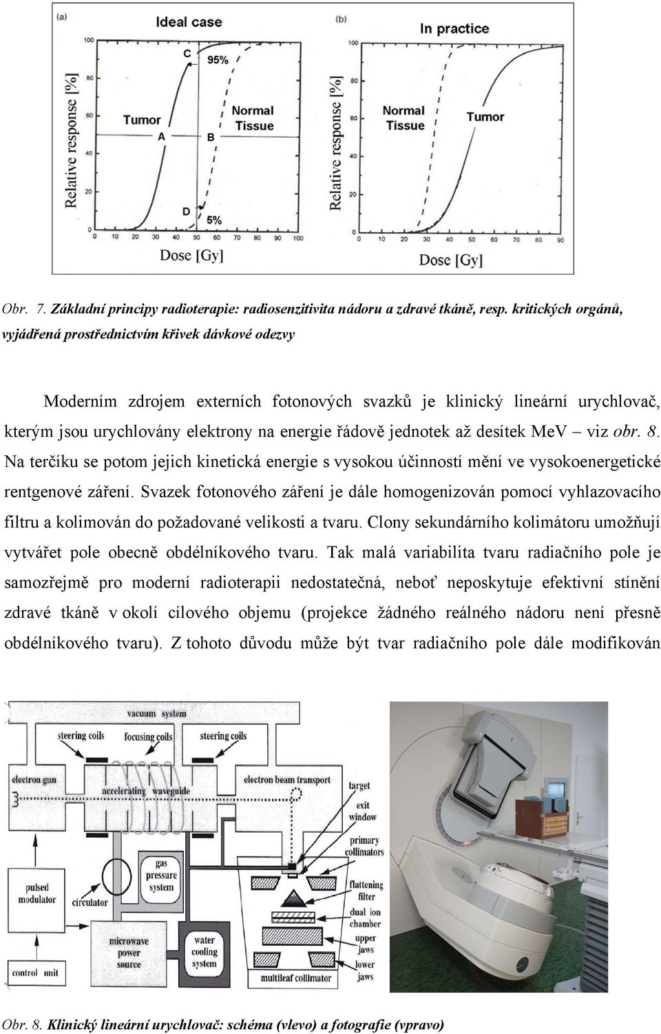 jednotek až desítek MeV viz obr. 8. Na terčíku se potom jejich kinetická energie s vysokou účinností mění ve vysokoenergetické rentgenové záření.