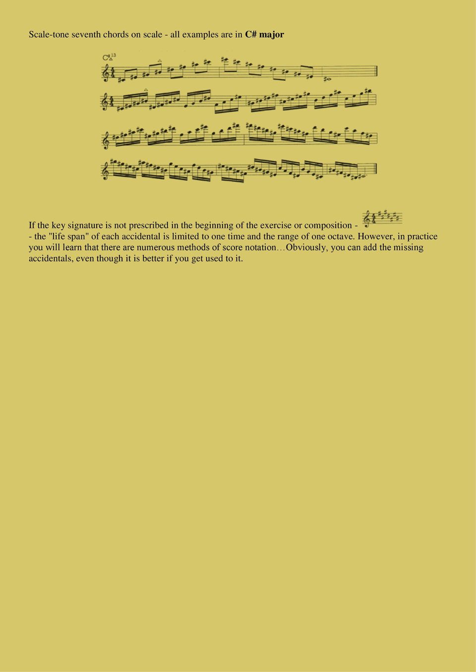 time and the range of one octave.