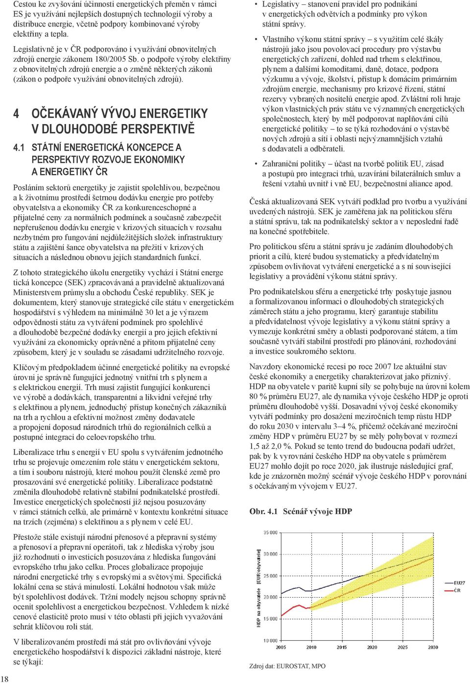 o podpoře výroby elektřiny z obnovitelných zdrojů energie a o změně některých zákonů (zákon o podpoře využívání obnovitelných zdrojů). 4 OČEKÁVANÝ VÝVOJ ENERGETIKY V DLOUHODOBÉ PERSPEKTIVĚ 4.