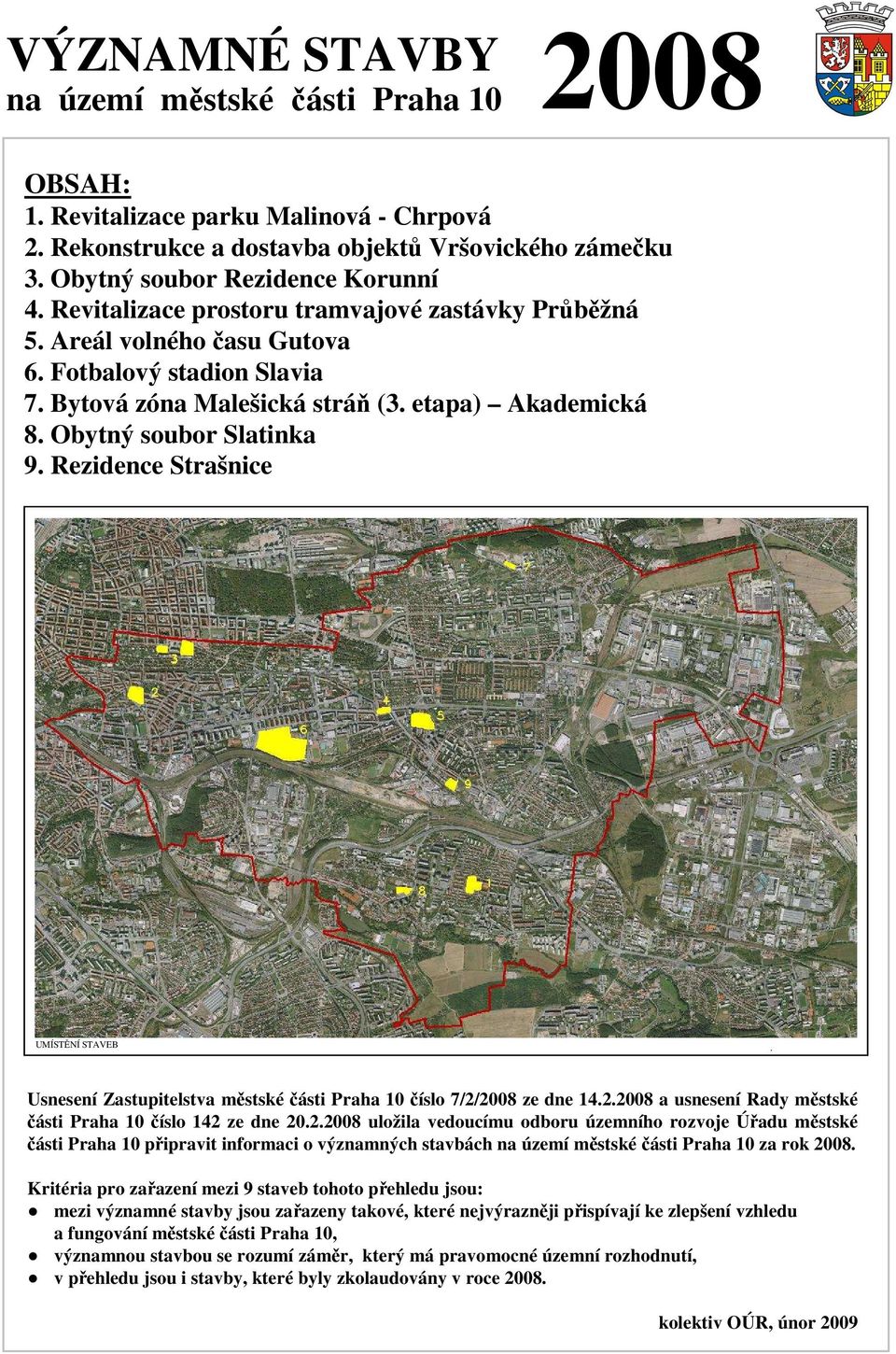 Usnesení Zastupitelstva městské části Praha 10 číslo 7/2/