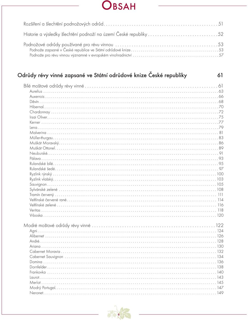 ............................................ 53 Podnože pro révu vinnou významné v evropském vinohradnictví.